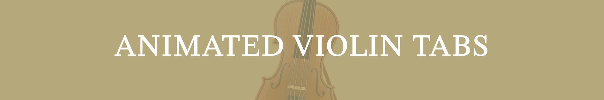 Animated Violin Tabs