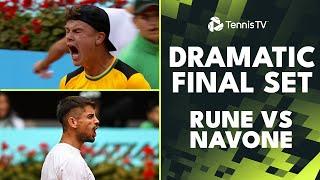 Holger Rune vs Mariano Navone DRAMATIC Final Set  Madrid 2024 Highlights