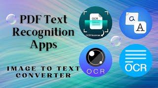 PDF Text Recognition Apps  Optical Character Recognition Apps