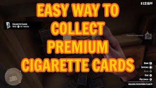 RDR2 EASIEST WAY TO COLLECT PREMIUM CIGARETTE CARDS