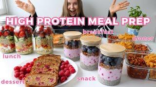 Easy Healthy & High protein Meal Prep  100G+ protein per day