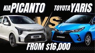 Kia Picanto 2024 vs Toyota Yaris 2023  THE BEST Mid-range Car in the World #kia #toyota #car