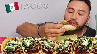 MEXICAN STREET TACOS • Comida Mexicana MUKBANG EATING SHOW