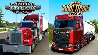 ATS vs ETS2 ¿Cuál es mejor? - American Truck Simulator vs Euro Truck Simulator 2