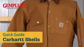 Quick Guide to Carhartt Shells - Cotton Duck Firm Duck Sandstone Duck Washed Duck and Quick Duck