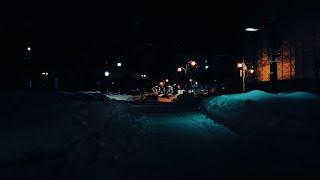 Snowy Night Walk Asahikawa Hokkaido Japan  4K ASMR  Winter Snow City Ambience