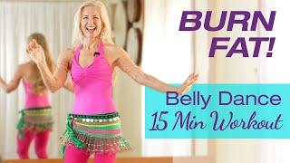 15 Minute Belly Dance BELLY FAT Burn Beginner