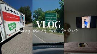 Vlog🩷 Leaving my Hometown Moving into my First Apartment Unpacking