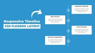 Responsive CSS Flexbox Timeline Design  Flexbox Examples