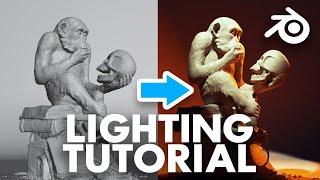 Blender Lighting Tutorial for 3D Beginners - Learn how to Light