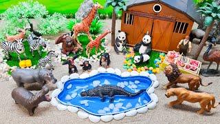 DIY Creative Miniature Safari Diorama - Mini Zoo Wild Animals - Africa Safari Zoo Diorama