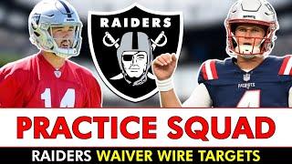 Las Vegas Raiders Practice Squad Projection + NFL Waiver Wire Targets