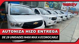 Autoniza Chevrolet Perú entrega 29 unidades N400 Max a Econocable 