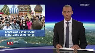  Bevölkerungsrückgang in Russland ORF ⎪ ZIB 13.00 ⎪ 02.01.2023