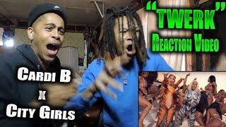 City Girls ft. Cardi B - Twerk Reaction Video