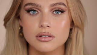 Soft glam makeup on blue eyes & blonde hair  ALI ANDREEA