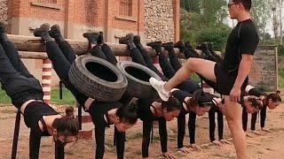 Amazing Strong Women Army Super Hard Training