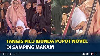 Tangis Pilu Ibunda Puput Novel di Samping Makam Selamat Jalan Sayangku Cinta Buah Hatiku