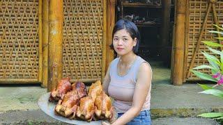 Simple process of making smoked chicken at home - Girl Building Bushcraft Life