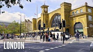 London Walking Tour  Kings Cross London  Walk 4K