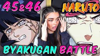 BYAKUGAN Battle??  Naruto Episode 45 + 46  REACTION