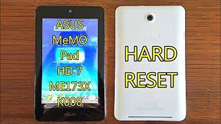 ASUS MeMO Pad HD 7 ME173X K008  Hard Reset & First Configuration