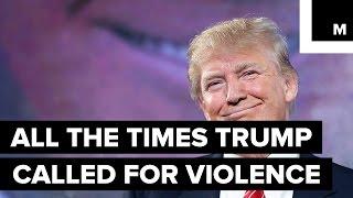 All the Times Trump Has Called for Violence at His Rallies