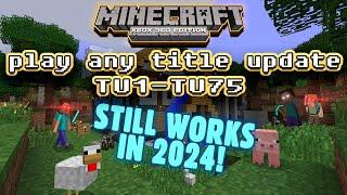 HOW to change your MINECRAFT Xbox 360 version update TU1-TU75  WORKING 2024