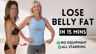 15 MIN LOVE HANDLES AND BELLY FAT WORKOUT Standing Only  No Equipment