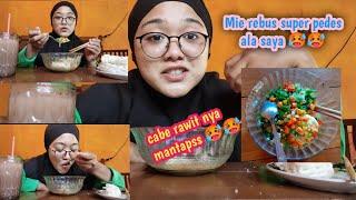 Mukbang mie rebus pedas  rasa rawit auto DOWER deh 