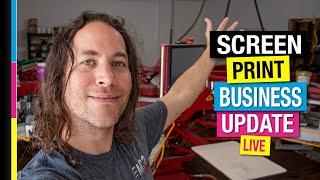 Running a Screen Print Business Update  Shop Talk Live and Screen Printing Q&A