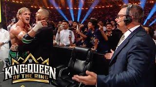 Michael Cole calls Logan Paul a loser King and Queen of the Ring 2024 highlights