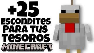 +25 Formas de ESCONDER Tus TESOROS en Minecraft