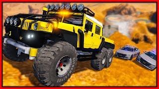 I Upgraded $3000000 Monster Hummer in GTA 5 RP and Destroyed Cops