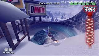 SSX3 all peak race 300kmh Game Play - snowboard game TAS