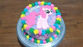 Dekorasi Kue Ultah My Little Pony  Kue Ulang Tahun Kuda Poni Cake Warna Warni LeNsCake Kdi