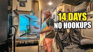 Surviving two weeks without hookups living in my camper van - RV LIFE