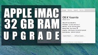 iMac Ram Upgrade Upgrade the Ram of Apple iMac mid 2011 to 32GB