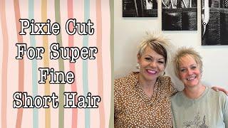 Very Short Pixie Haircuts  Pixie Cut For Super Fine Short Hair