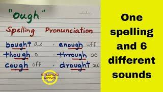 Ough-  को अलग अलग पढ़ना सीखें  Ough words with 6 different pronunciation