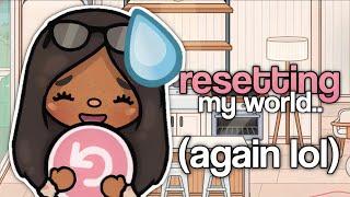 RESETTING MY TOCA WORLD again…  VOICED  Toca life World Update