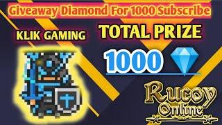  Rucoy Online  Giveaway Diamond For 1000 Subscribe - Rucoy Online Indonesia