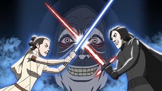 Kylo Ren vs Rey - Star Wars The Rise of Skywalker Animated Parody - Movie Shenanigans