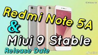 Miui 9 Stable Rom Release Date & Redmi Note 5A Launch on 2nd November  Hindi - हिंदी