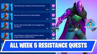 Fortnite All Week 5 Resistance Quests Guide  Fortnite Chapter 3 Season 2