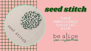 Seed Stitch Tutorial