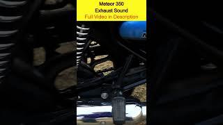 Royal Enfield 350 Meteor Exhaust Sound #shorts