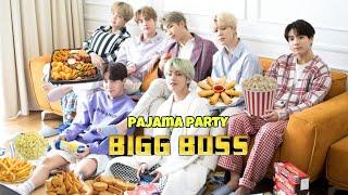 BTS IN BIGG BOSS house Pajama party   Hindi dub  Part-1