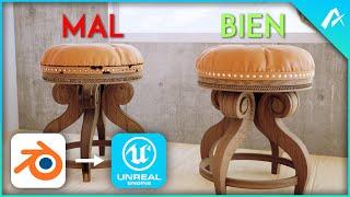 Como Exportar Archivos de BLENDER 2.8+ a Unreal Engine 4  Uv Maps  EXVIA STUDIO