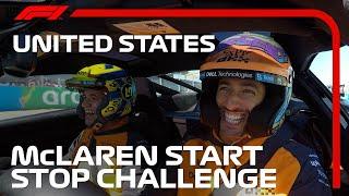 McLarens Daniel Ricciardo and Lando Norris Take on the Start-Stop Challenge